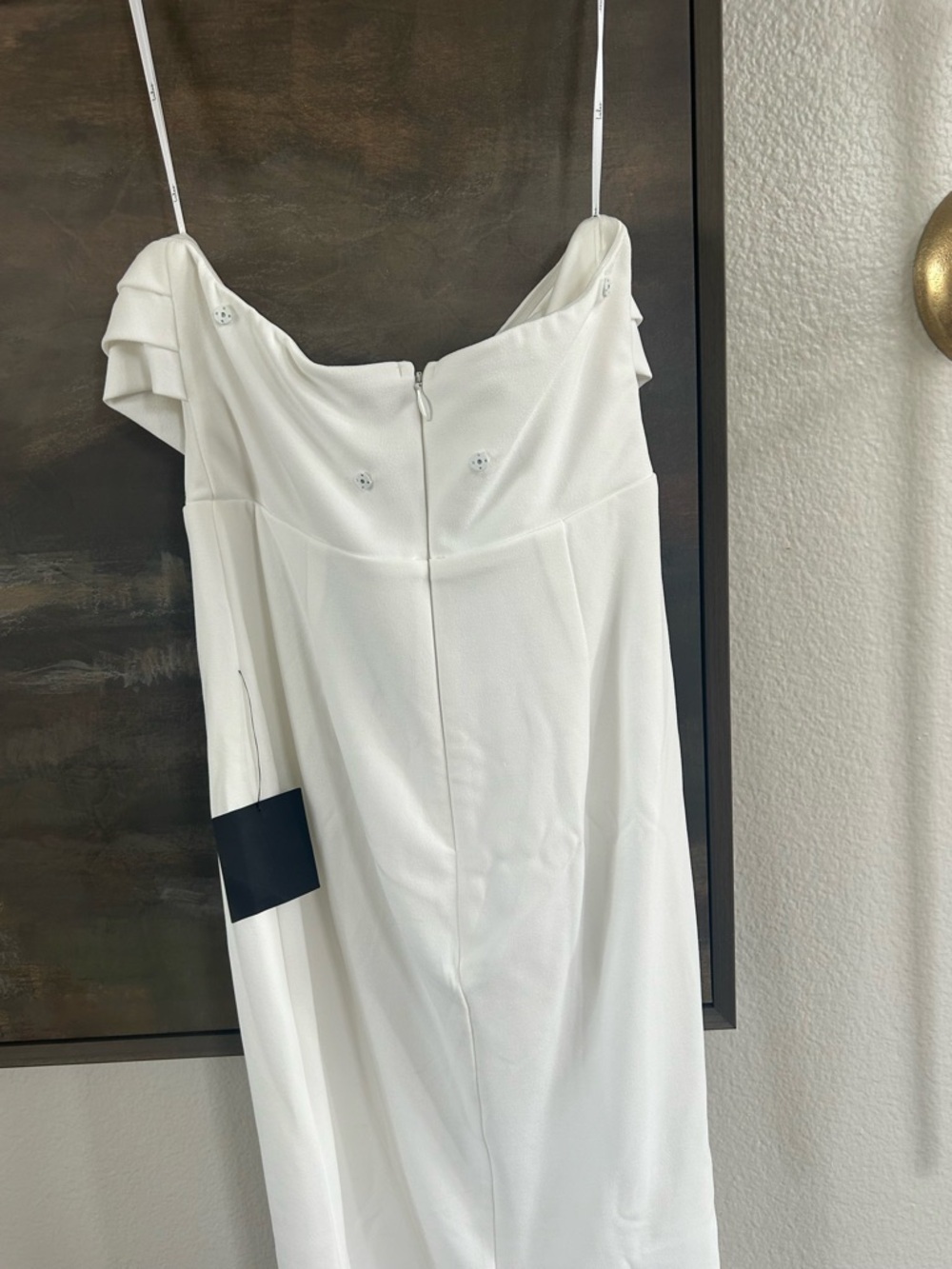 NWT Lulus Fabulous Phenomenon White Strapless Bow Midi Dress - Picture 13 of 15